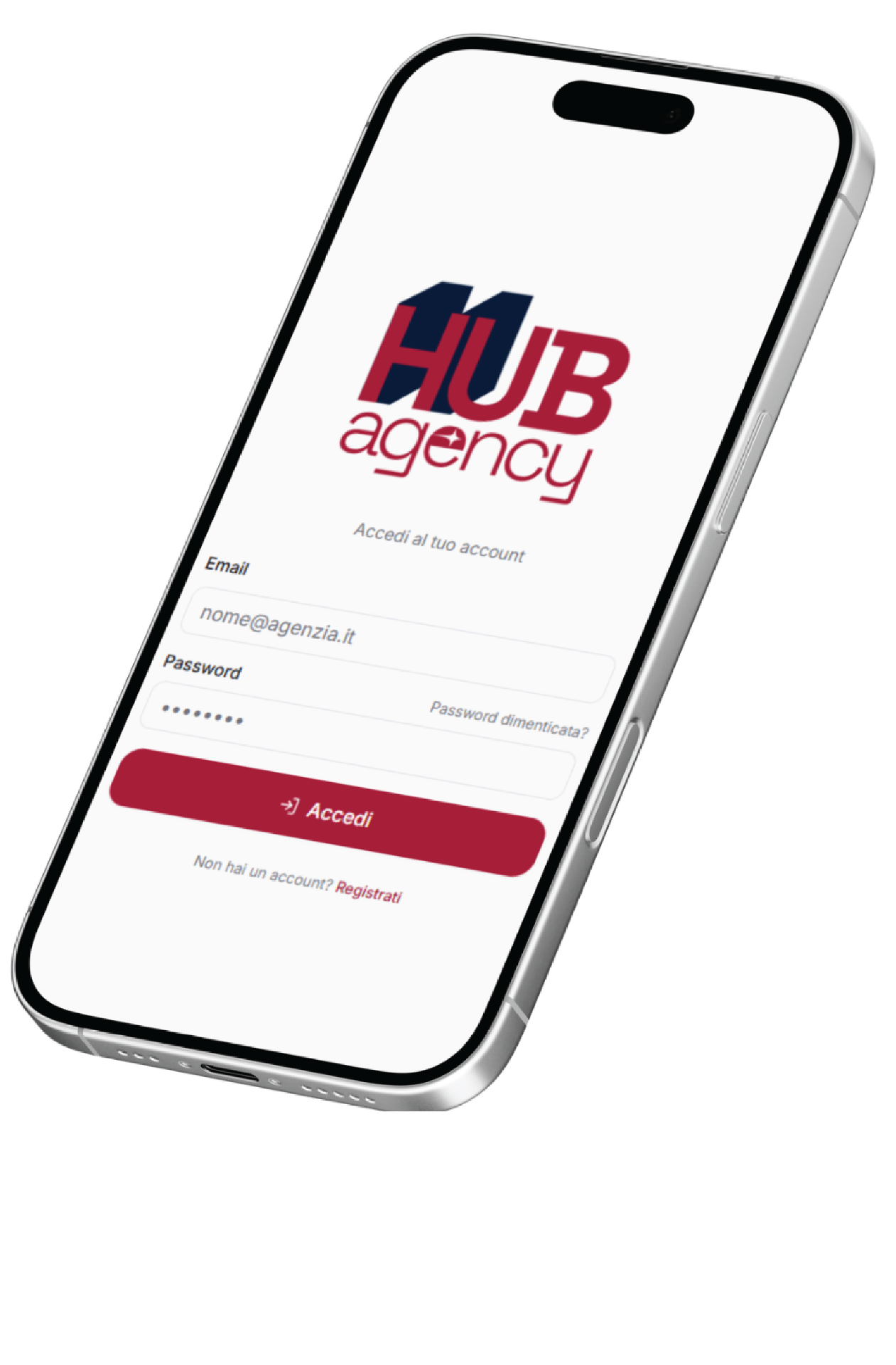 App HubAgency su iPhone